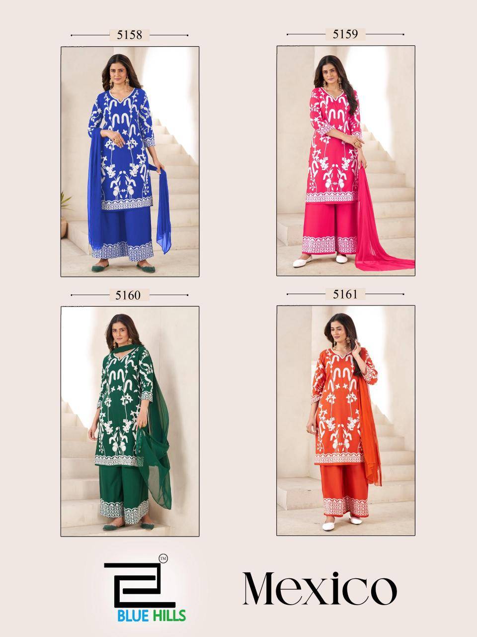 Blue hills mexico lucknowi Wholesale kurti manufacturers in Mumbai